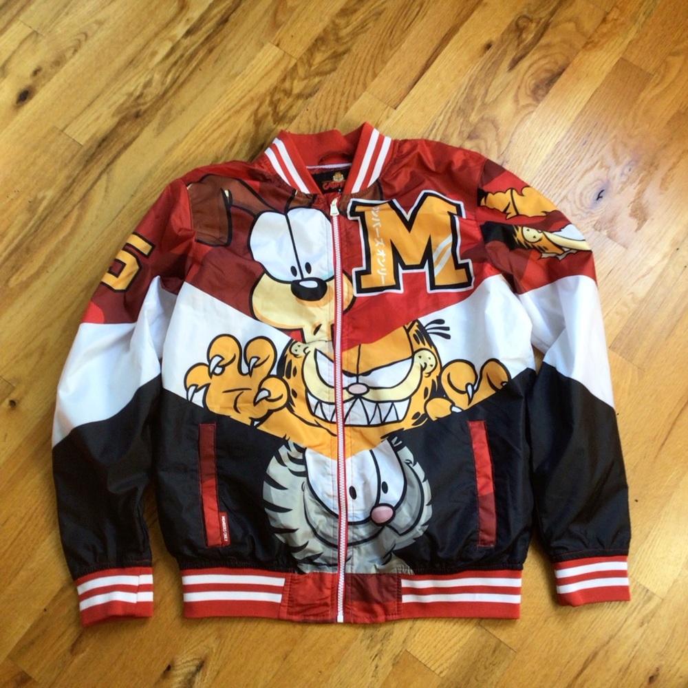 LIKE NEW MEMBERS ONLY GARFIELD VARSITY STYLE JACKET SZ S